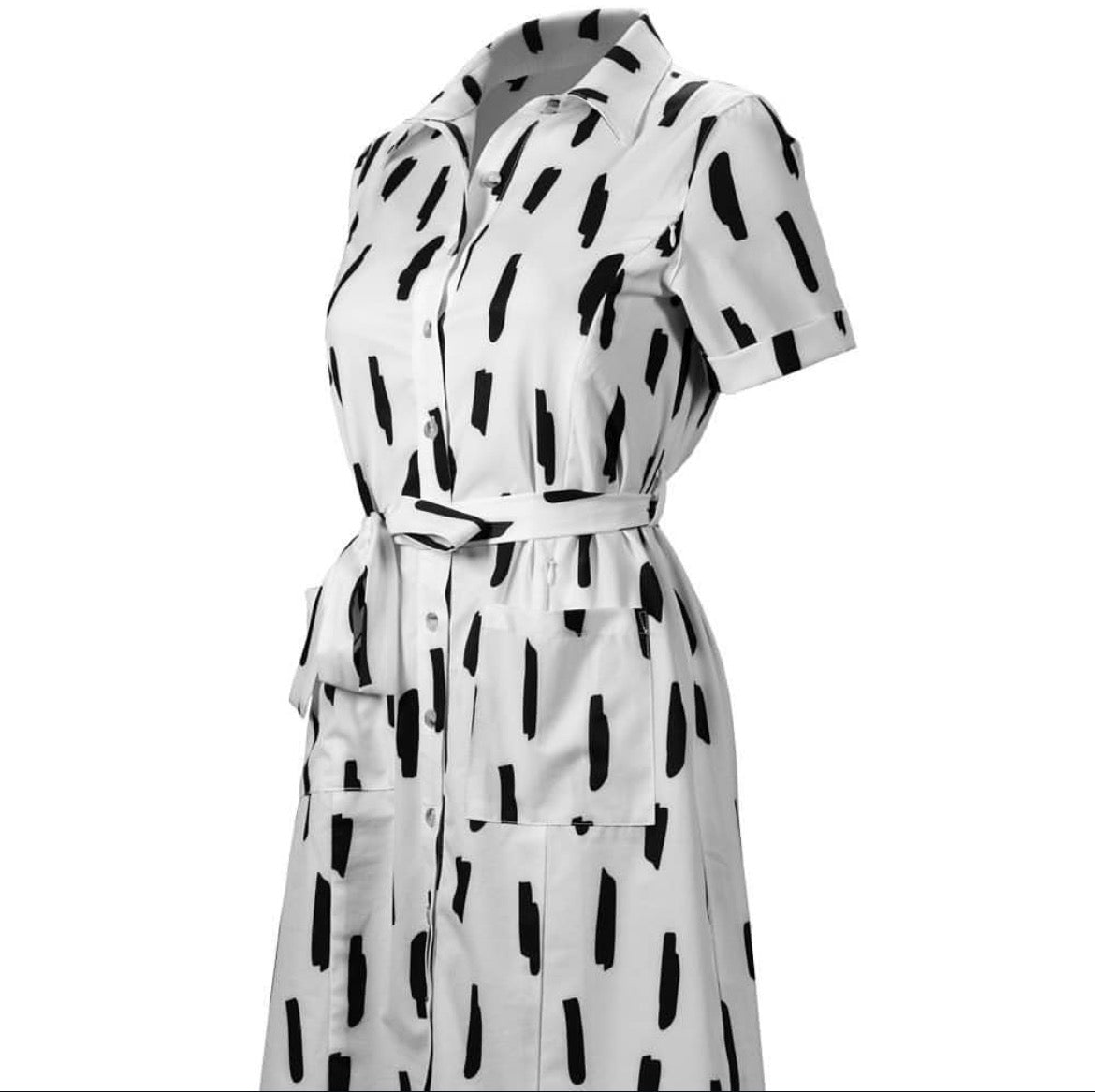 Line Dot Dress
