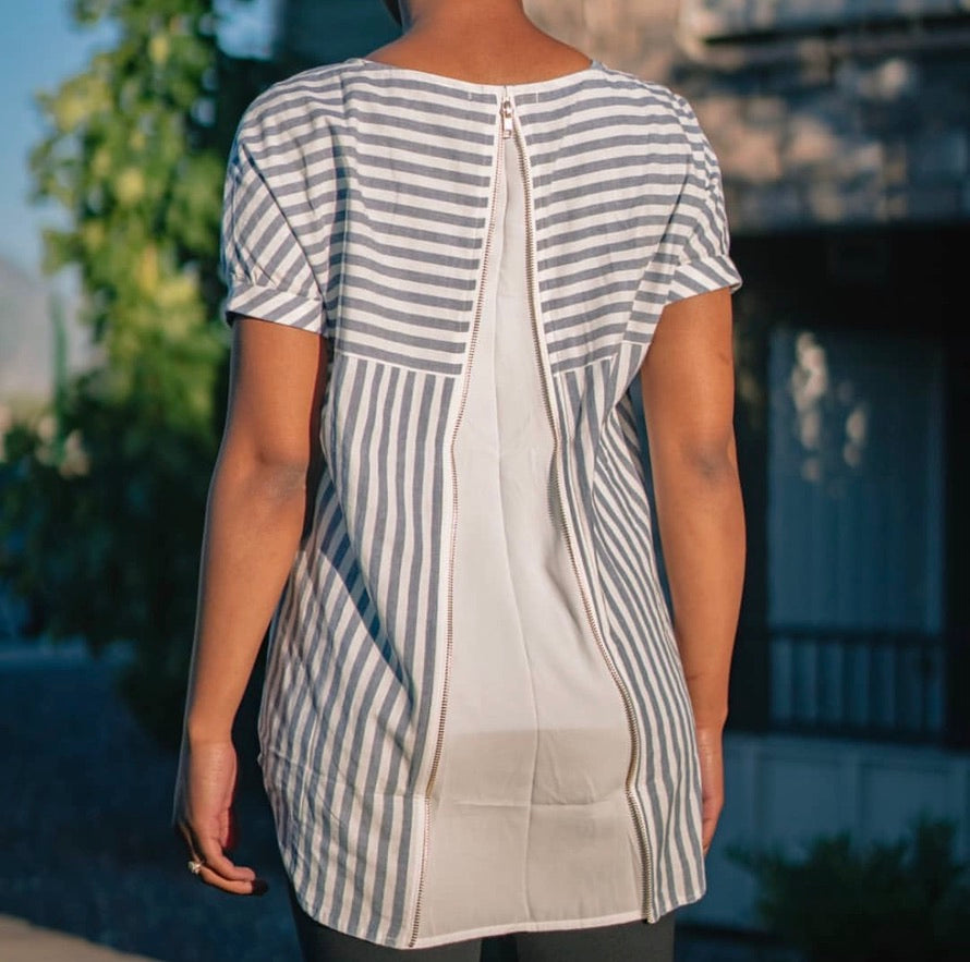 Blue Stripped Blouse