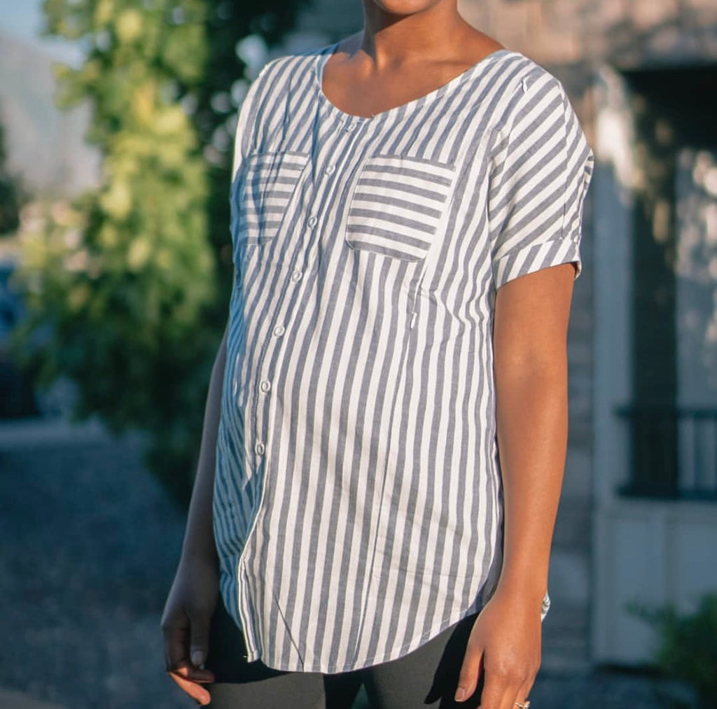 Blue Stripped Blouse
