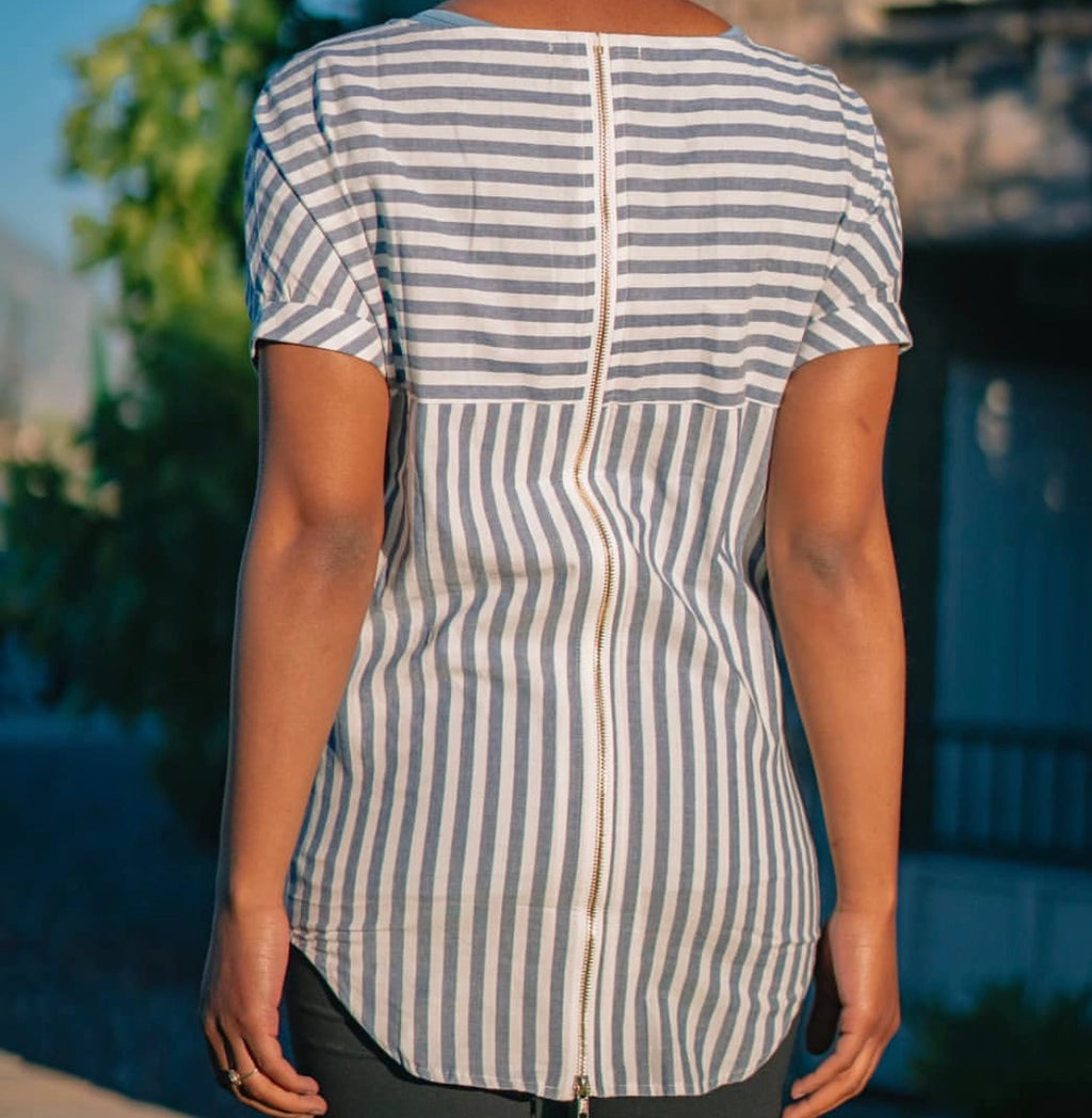 Blue Stripped Blouse